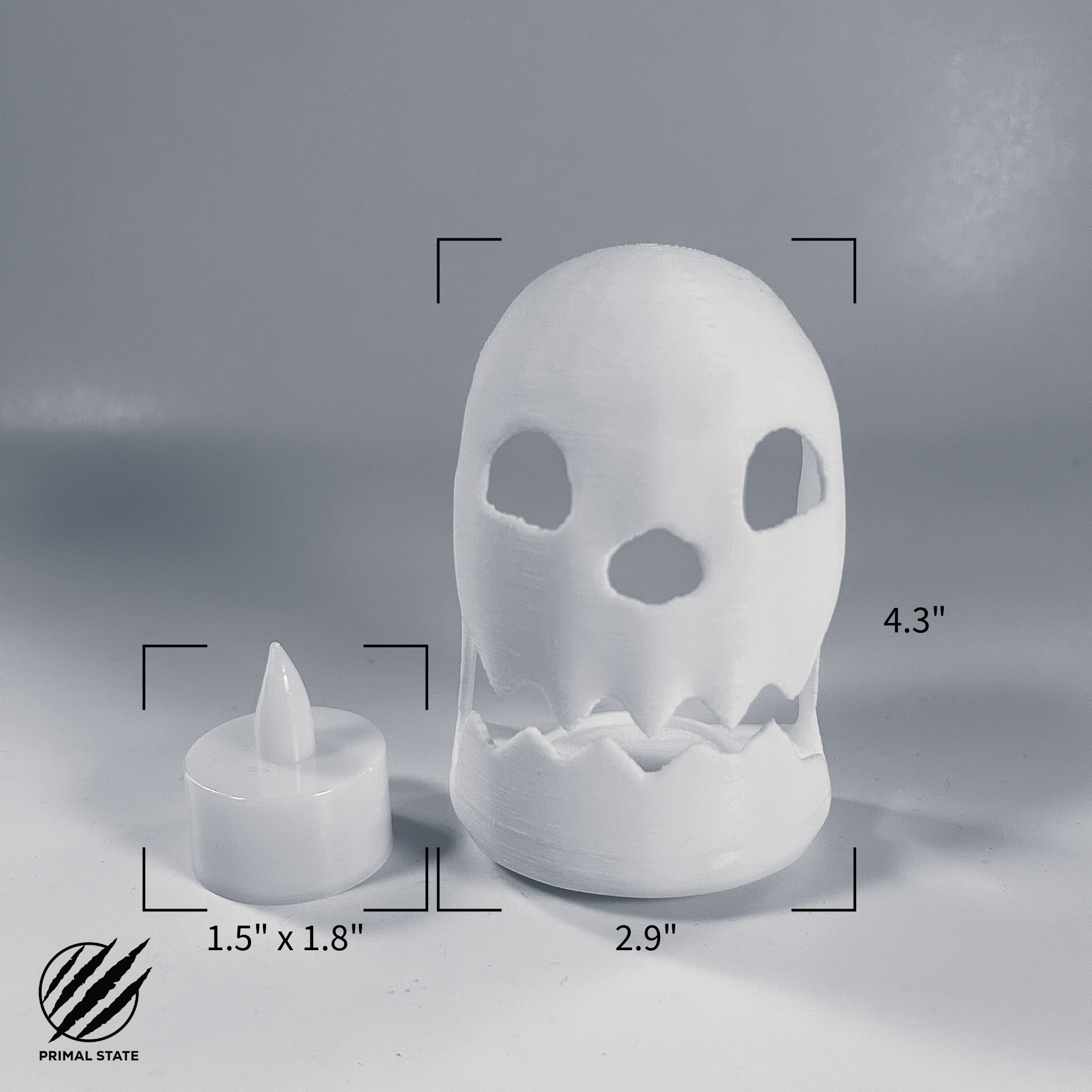 Halloween Ghost Candle Tea Light